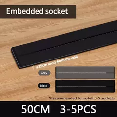 Tomada de parede, UE, Reino Unido Padrão, Universal, Casa, Cozinha, Banheiro, Escritório, Soquetes Ferroviários, Substituível, Qualidade High-End - comprar online