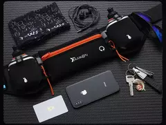 Marathon Trail Running Waist Pack para homens e mulheres, bolsa de cintura para telefone, garrafa de água, mochila esportiva, fitness, bolso duplo, cinto de corrida - comprar online