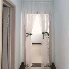 Cortina De Renda Francesa Com Tule Branco, Persianas, Sala De Estar E Suprimentos Do Quarto, Tela Respirável, Festa De Casamento, Decoração De Casa - comprar online