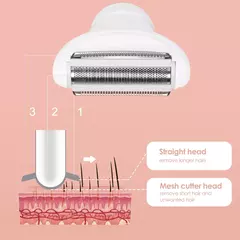 5 em 1 Body Hair Removal Depilador Axila Cabelo Biquíni Perna Cabelo Pêlo Púbico Electric Razor Clipper Shaver Mulheres - comprar online