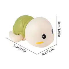 Imagem do Brinquedo bonito tartaruga de natação para criança, Brinquedos de água para bebê, Banho clássico, Água, Corrente, Relógio, Piscina, Praia, 3 peças
