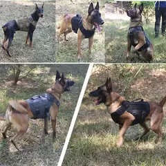 Conjunto de arnês e coleira para cães grandes, pastor alemão malinois, treinamento, colete de caminhada, conjunto de coleira e arnês para cães de todas as raças - comprar online