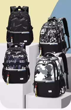 Imagem do Sacos escolares adolescentes, Mochila de estudantes do ensino médio, Mochila de viagem ao ar livre, Mochila Laptop Estudante Grande, Adolescente Bookbag
