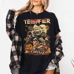 Terrifier filme de terror camisa palhaço assustador traje de halloween roupas camisa de manga curta unissex masculino feminino roupas para todas as estações - Wolf Magazine