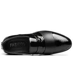 Imagem do Sapatos de couro masculino, Formal Oxfords, Clássicos, Pontudo, Vestido, Casamento, Negócios, Casual, Escritório, Trabalhar