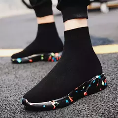 MWY Confortável High Top Sneakers, Meias masculinas tênis de corrida, Kids Wal - Wolf Magazine