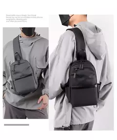 Bolsa de peito masculina 2024 nova moda na moda marca cruz saco de ombro casual crossbody saco ins telefone móvel pequena mochila