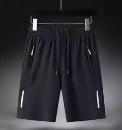 Calções esportivos de seda gelo masculino, corrida, ginásio, secagem rápida, respirável, praia, calça curta, fitness, jogging, legal, roupas esportivas casuais, verão na internet