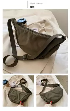 Bolsa Crossbody de Nylon Hobos para Mulheres, Bolsas de Ombro Casual Designer, Bolsa de Grande Capacidade Lady Travel Shopper, Bolsas Femininas, 2024