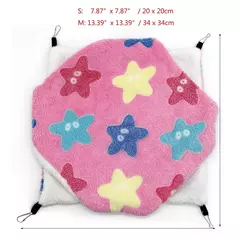 Rede para ratos, cama quente de pelúcia dupla grossa para casa de hamster, ninho, saco de dormir, camas de árvore penduradas, cobaia, gaiola de hamster - comprar online