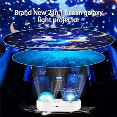 Ocean Jellyfish Lamp Projector para Crianças, Star Galaxy Night Light, Rotação 360 °, Sala, Aniversário, Presentes de Natal para Meninos e Meninas - comprar online