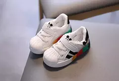 Sapato de caminhada macio infantil, Anti Slip, Sapatilhas Respiráveis, Sapato de Borda Única, Meninos e Meninas, Bebê, Primavera e Outono - Wolf Magazine