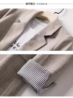 Blazer xadrez de manga comprida feminino, casacos casuais para senhoras, ternos de negócios, jaqueta de escritório, nova moda, primavera, 2023 - Wolf Magazine