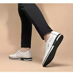 Elegante sapatos Oxford masculinos, sapatos formais masculinos, mocassins de vestido de casamento, slip on, plus size, moda, 2024 - loja online