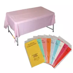 Toalhas de mesa reutilizáveis BPA Free Plastic, Mesa de jantar para festas, piquenique, camping, ao ar livre, descartável, 54x72 polegadas, 1Pc - comprar online