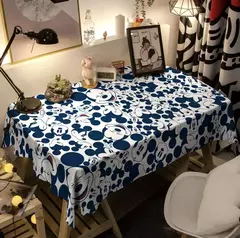 Toalha De Mesa Mickey Mouse Dos Desenhos Animados Da Disney Para Crianças, Mesa De Jantar Americana, Toalha De Mesa De Café Retro, Toalha De Mesa Quadrada - loja online