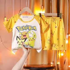 Conjunto de pijamas infantis de manga curta, roupas infantis, roupas infantis, roupas infantis, roupas infantis, verão - comprar online