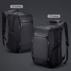 Kingsons bolsa masculina à prova d'água, mochila para laptop de 17 polegadas com carregamento usb externo, mochila antifurto para laptop, multicamadas - Wolf Magazine