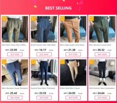 Homens Primavera Terno Calças de Alta Qualidade Negócios Calças Formais Elastic Slim Fit Simples Social Casual Calças Roupas de Marca Masculina - Wolf Magazine