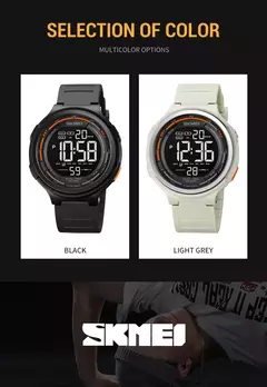 SKMEI-1841 Luxo Digital Sports Watch para homens, relógio de pulso impermeável, cronômetro, contagem regressiva, relógio militar, 1560 na internet