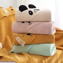 Toalha de banho de algodão infantil Robe de bebê Hoodies de desenhos animados Manto para meninos e meninas Cobertor de banho absorvente Cobertor de banho infantil - comprar online