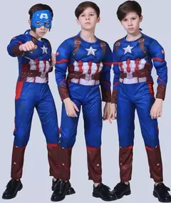 Super-herói homem aranha capitão américa homem de ferro thor hulk batman cosplay traje muscular bodysuit macacão para crianças festa de halloween na internet