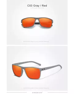 Kingseven óculos de sol polarizados para homens e mulheres, moldura quadrada, melhor para dirigir, viagens ao ar livre, novo lc755 - loja online