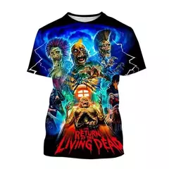 Unisex Return Of The Living Dead 3D Impresso Horror Filme T-Shirt, Moda Casual, - Wolf Magazine