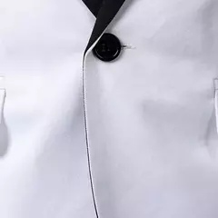 Blazer de manga comprida masculino, jaqueta formal, botão único, cor de contraste, casacos masculinos - Wolf Magazine