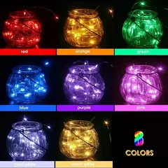Bateria Powered LED Fairy Lights, Copper Wire String Lights para quarto, jardim, festa, casamento, decoração de Natal, 1 m, 2 m, 3 m, 5 m, 10 m, 20m - comprar online