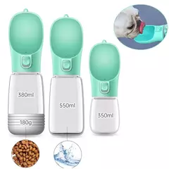 Garrafa de água portátil para cães, recipiente de comida e água para animais de estimação, tigela alimentadora para viagem ao ar livre, tigelas para beber, dispensador de água