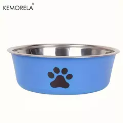 Tigela antiderrapante para cães, grande, médio e pequeno, gatos e cães, água potável, alimentação para animais de estimação, aço inoxidável, tigela de comida para animais de estimação