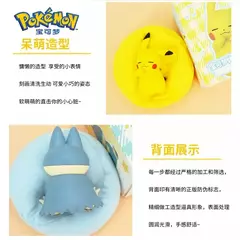 Genuíno conjunto pokemon modelo anime lazer tempo série figura slowpoke charmander gonbe rowlet interior do carro brinquedos de posição de dormir na internet