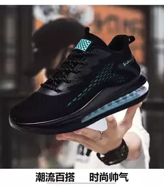 Moda masculina sapatos casuais almofada de ar tênis de corrida nova moda respirável fundo macio masculino tênis casuais sapatos de luxo na internet