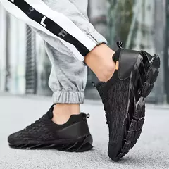 Tênis de corrida antiderrapante respirável para homens e mulheres, tênis esportivos, moda casual, primavera e outono
