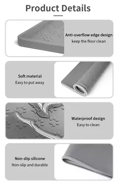 Imagem do Pet placemat gato cão beber alimentação placemat alimentador esteiras gato alimentação esteira cão comida tigela esteira de silicone à prova dwaterproof água pet tigela almofada