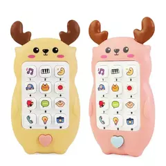 Brinquedos do telefone móvel para crianças, puzzle da educação montessori, bebê pode mastigar música leve, educação infantil, presente - Wolf Magazine