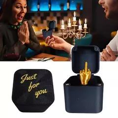 1-3 pçs natal interessante brincadeira presente dedo médio na caixa surpreendente piada brinquedo criativo spoof mão gesto mordaça presente para casa