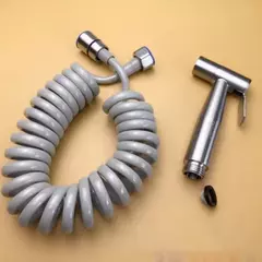304 Aço Inoxidável Handheld Bidé Pulverizador Conjunto, WC Pistola, Chuveiro Pressurização, Auto Limpeza - Wolf Magazine