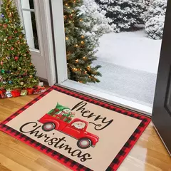 Tapete ao ar livre da porta do Natal, tapete de Papai Noel, casar decorações do Natal para a casa, ornamento do Xmas, presentes do ano novo, 2025, 2025 - comprar online