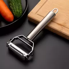 Descascador multifuncional para vegetais e frutas, aço inoxidável, durável, fatiador de batata, doméstico, descascador de cenoura - comprar online
