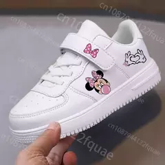 Sapatilhas Mickey Mouse para crianças, sapatos Minnie, sapatos de desenhos animados para meninas e meninos, presente de Natal, moda infantil de 8 e 9 anos
