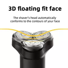 Xiaomi-Mijia S300 barbeador elétrico, lâmina de barbear masculina, aparador de barba masculino, recarregável, IPX7, impermeável, lâmina tripla na internet