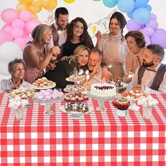 Toalhas Xadrez para Piquenique ao Ar Livre, Festa de Aniversário, Decoração do Quarto, Vermelho e Branco, Preto e Branco, 2 unid, 4 unid - comprar online