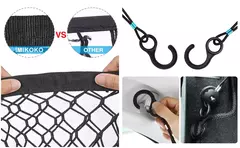 Cerca para porta-malas de carro, 120x90cm, rede protetora de isolamento para cães de estimação, durável, elástica, camada dupla, cerca de segurança para qualquer carro - loja online
