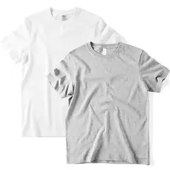 2 pçs cor sólida camiseta 100% algodão masculino feminino branco o-pescoço solto de manga curta modelos básicos all-match t-shirts casal topos preto - comprar online