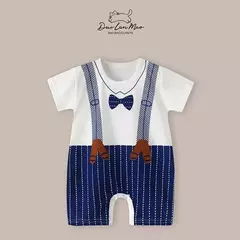 Macacão fino dos desenhos animados para bebês meninos e meninas, macacão de manga curta, macacão infantil recém-nascido, traje de verão, novo, 0-2 anos - comprar online