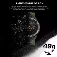 NORTH EDGE ALPS Relógio Digital Masculino Impermeável, Relógios De Pulso De Fibra De Carbono, Choque Militar Esportes, Super Leve, Bússola Ao Ar Livre, 50m - Wolf Magazine