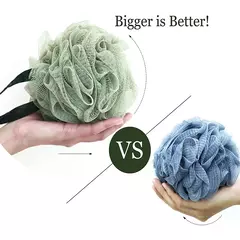 Back Brush Soft Mesh Bath Sponge Balls Nylon Cleaning Brush Shower Esfoliante Scrubbers Loofah Esponja para Mulheres, Homens Banheiro - comprar online