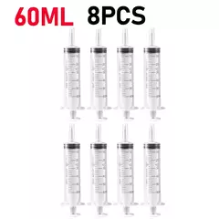 Imagem do Seringa de Alimentação sem Agulha, Enchimento de Cola, Enema, Nutriente Estéril, Rega para Hidroponia Industrial, 60ml, 100ml